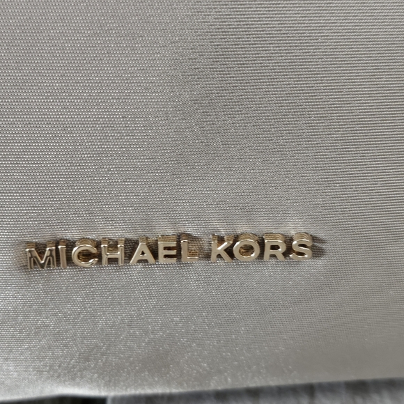 Michael Kors Gorgia Large Nylon  Beige Tote with Gold Accents Bag. - Picture 8 of 16